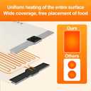 Portable Food Warmers: Roll Up Silicone Heating Mat for Food - Foldable Electric Warming Tray Party Essentials Hot Plate Keep Food Warm Heating Trays for Parties Buffet Serving Food (M)