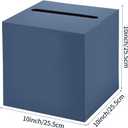 4 x Hxezoc Navy Blue Card Box Wedding Favors Gift Card Boxes Post Box Cardboard Receiving Money Box Holder for Wedding Reception, Baby Showers, Anniversary, Birthday Party, Graduation Envelope Holder