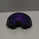 EXP VISION Ski Goggles Snowboard for Men Women, OTG Anti Fog UV Protection Snow Goggles (Black Frame Purple)