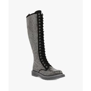 Wild Pair Womens Rylee 2 Knee High Combat & Lace-up Boots Black 5 Medium (B,M)
