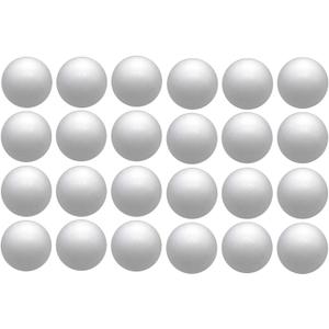 Crafjie 4 Inch Craft Foam Balls 24-Pack, Supplies Foam Balls for Christmas DIY Arts and Crafts, Smooth Polystyrene Foam Ball, for Decoration Household School Projects, White