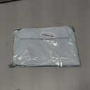 Huhumy 2 Pcs Makeup Bag Set Cute Cosmetic Pouch for Women Seersucker Travel Toiletry Bag Preppy Small Makeup Purse Pouch Aesthetic Skincare Brushes Storage Organizer for Valentine Women(Light Blue)