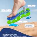 Cloudflo Plantar Fasciitis Insoles for Men Women,High Arch Support for Pain Relief,Shoe Inserts Orthotic for Flat Feet,Work Boot Insoles for Shock Absorbing Inserts, Size: MEN 7-8|WOMEN 9-10(275mm)