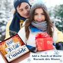 3 Pcs Winter Let It Snow Tiered Tray Decor Table Sign Winter Theme Wood Decorations Centerpiece Decor for Party Gift Desk(Snow Style)