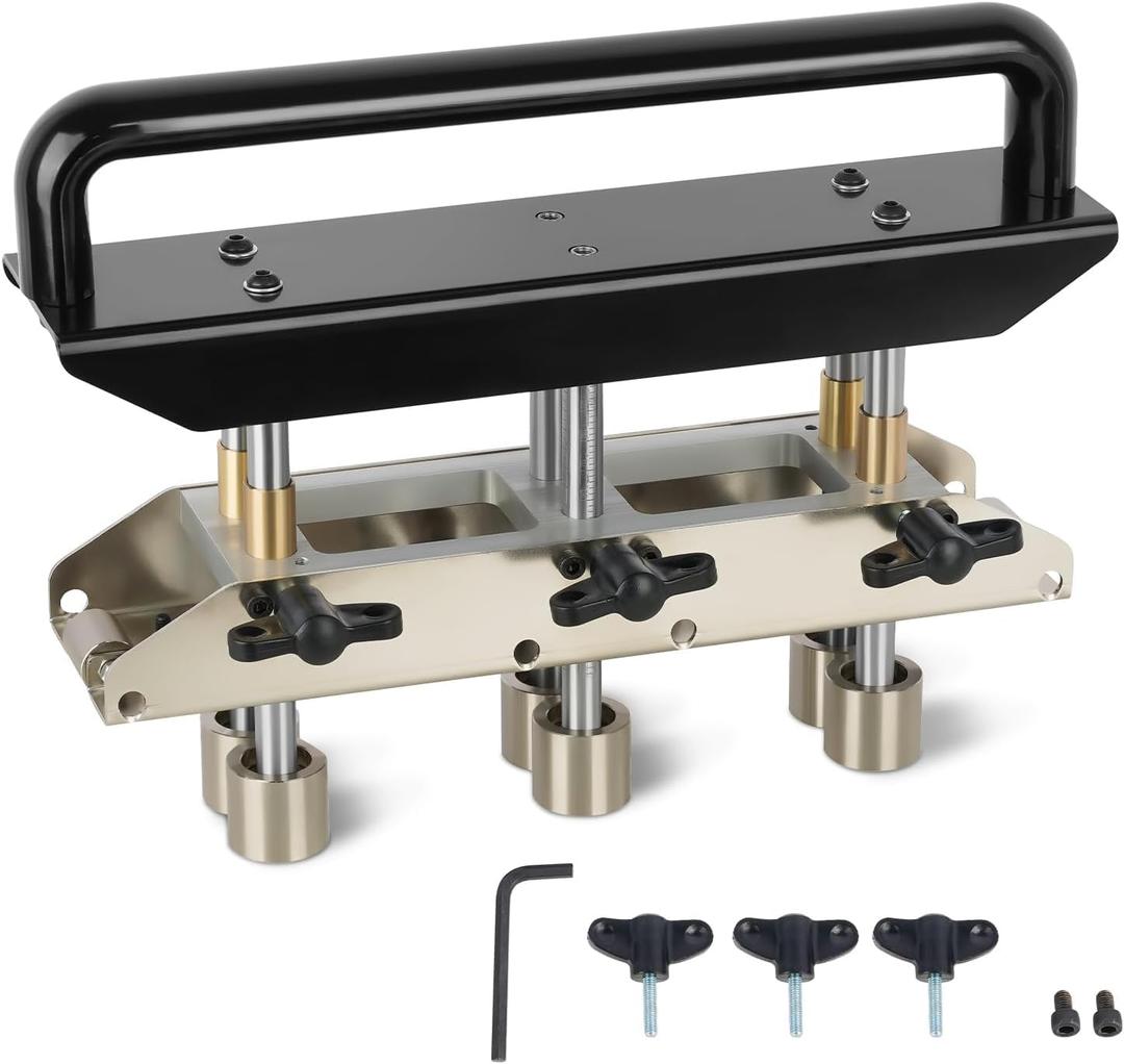 Three-Station Edge Roller Bender, 0-90 Bending Angle, Hand Tools Standing Seam Roofing Tools Adjustable for Making 5/8" to 4" (16 to 102 MM) Bends in 29 to 22-Gauge Steel (Silver)