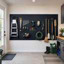 SMARTSTANDARD Black 4x8FT Slatwall Panels, PVC Slat Wall Panels for Storage