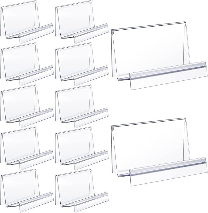 Qunclay  Purse Display Stand Clear Acrylic Wallet Display Stand Purse Holder Handbag Organizer for Bag Phone Cards Store