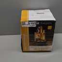 Alpine Corporation WCT202 Indoor Tabletop Tiered Water Fountain Featuring 3 Candles for Desktop and Table, 11", Brown