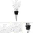 Hemoton Angel Wine Bottle Stopper Decorative Crystal Wine Bottle Plug Airtight Sealing Stopper for Home Bar Kitchen Unique Gift 4.13X1.96X1.37In