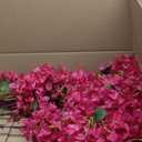 16 Pack Artificial Bougainvillea Floral 38" Silk Long Stem Bougainvillea Plants Hanging Table Centerpiece for Home Wedding Indoor Outdoor Decorations (Rose Purple)