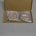 USB C Cable 2 Pack, Type C to Type C Metal Braided Charging Cable 6.6 Ft PD 65W Fast Charge Data Sync Transfer Cord (Silver)