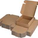 PHAREGE 6x6x2 inch Shipping Boxes Bulk 50 Pack Brown, Tab Lock Tuck Top Mailer Boxes for Packaging Small Business, Small Cardboard Gift Boxes for Wrapping Mailing Present