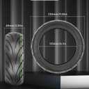 9.5 x 2.50 Off-Road Tire 9.5 Inch Tubeless Tire for Niu KQI3 Electric Scooter Accessories Rear Front Wheel Replacement Tire Anti-skid Shockproof (1 Pce, type 2)