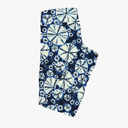 Lularoe Tall Curvy (TC fits Sizes 12-18) Sand Dollars Blue White Buttery Soft Adult Leggings 7523-B7, Pack Of 3