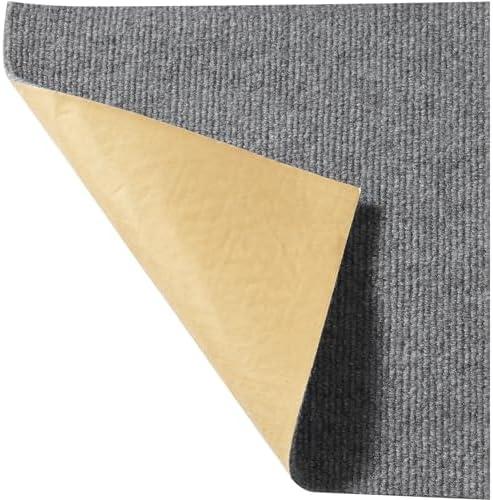 VEVOR Carpet Tiles,  12 PCS Peel and Stick Carpet Square Rug, Self Adhesive Commercial Floor Soft Padded for Seamless, Easy DIY Replacement for Living Room Office
