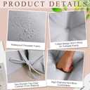 Chunful Back Chair Cushion Outdoor Indoor Tufted Seat/Back Patio Seating Cushions Weather Resistant Patio Rocking Pads for Outdoor(Light Gray,6 Pcs)