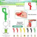 Red Ribbon Week Supplies Bulk Drug Free Keychains Red Ribbon Week Gift Keychains for Anti-drugs Campaigns