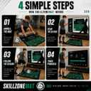 SkillZone Soccer Training Mat with Soccer Ball – Dribbling & Footwork Trainer | Indoor/Outdoor Soccer Training Kit with Interactive Video Hub, Grip Socks & Carry Bag | Control & Agility Practice
