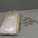 Champagne Tulle Backdrop Curtain with Lights String for Parites Wedding 10x8ft Champagne Sheer Backdrop Curtains for Bridal Shower Baby Shower Birthday Party Photo Booth Background Decorations