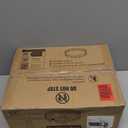 LEDIARY 23 Inch Caged Ceiling Fans with Lights, White Flush Mount Ceiling Fan with Remote&App, Large Low Profile Bladeless Ceiling Fan Light Fixture for Bedroom, Kitchen, Dining Room-White Gold Color