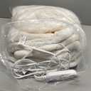 Electric Heated Blanket Throw Size 50"x60", Soft Flannel with Overheat Protection, 9 Adjustable Heat Settings & 10-Hour Auto-Off Timer, Fast Heating for Winter Comfort, White