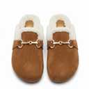 SM New York Women's Brianna Cognac Slippers Size 8