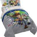 Jay Franco Disney Pixar Story 4 All The Toys Full Bed Set, Blue (7 Piece Full)