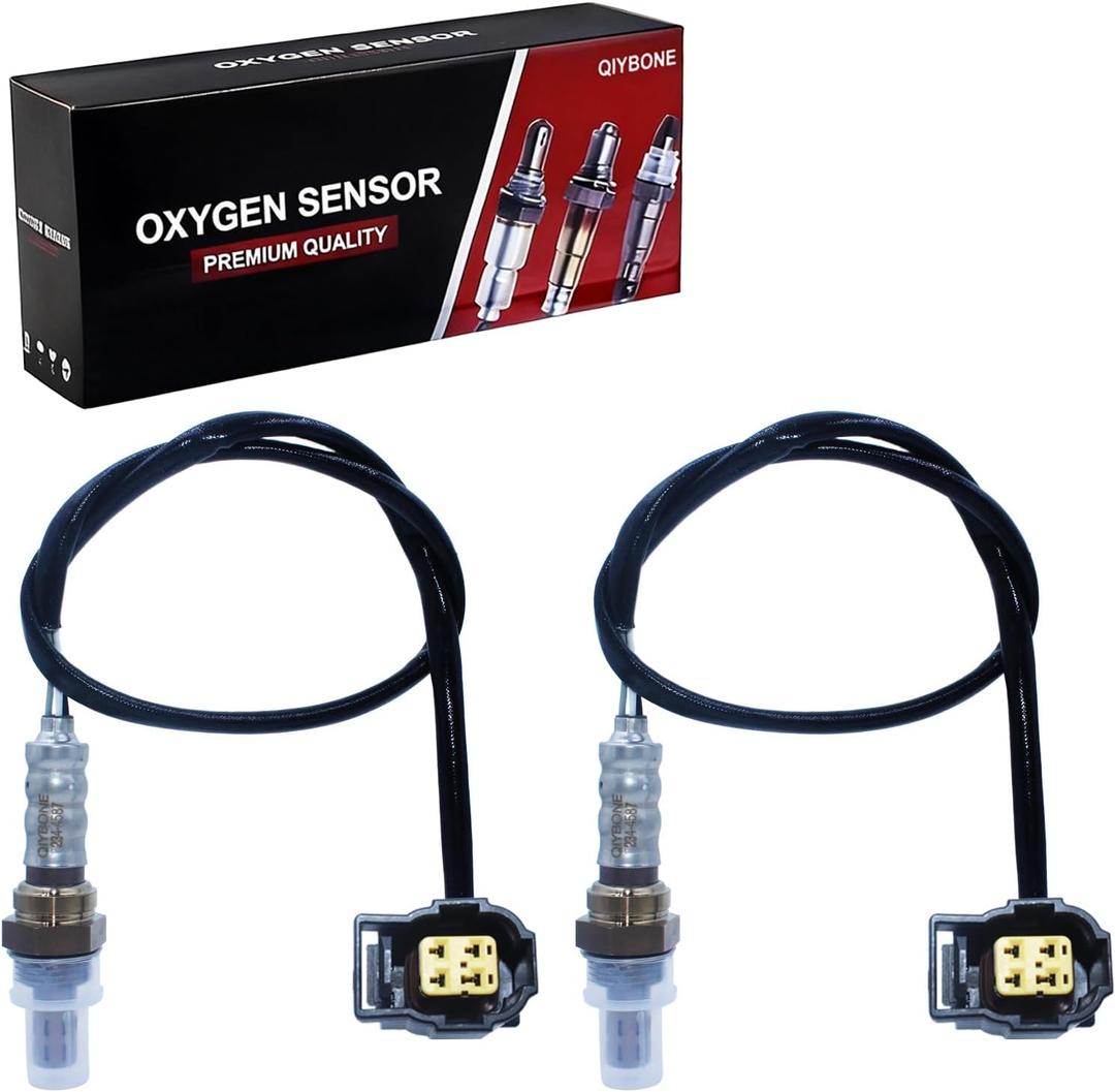 2PCS Oxygen O2 Sensor Upstream Downstream 234-4587 for Jeep Liberty Grand Cherokee Wrangler JK Chry 300 Dodge Dokota Charger Challenger Grand Caravan Journey Durango 2004-2009 3.7L Ram 1500 250-24253