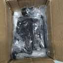 Palonu 4 Pcs Black Christmas Stocking Holders, Heavy Duty Mantle Hangers Cast Iron Hanging Hooks with Non-Slip Pad,Christmas Ornaments Xmas Holiday Decoration Shelf Window Fireplace Mantel Décor