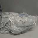 MooMee Striped Duvet Cover Set 100% Washed Cotton Linen Like Textured Breathable Durable Soft Comfy (Heathered Green Pinstripes, King 104"x90")