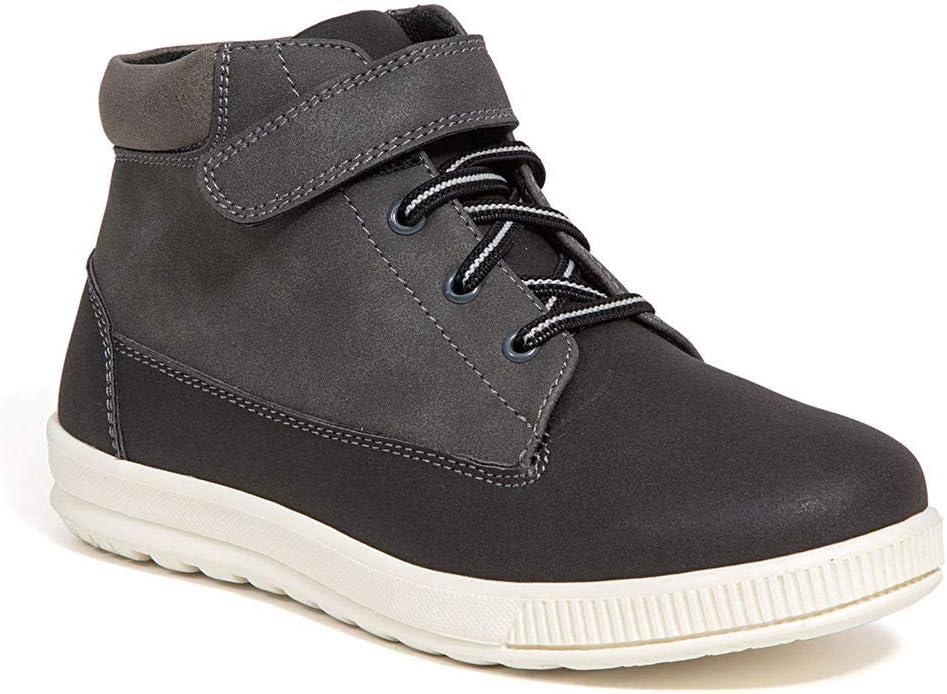 Deer Stags Boys Drew Hiking Boot (13.5 Little Kid, Black/Grey)