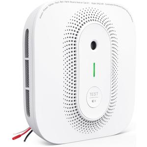 X-Sense Smoke Detector Carbon Monoxide Detector Combo Hardwired with Voice Location, Hardwired Interconnected Smoke and Carbon Monoxide Detector, Model XP02-AR, 1-Pack