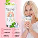 2 x 60th Birthday Gifts for Women, 60th Birhtday Gifts for Her, Women 60 Gifts, 60th Gift Baskets, Unique Funny 60th Birthday Ideas, 60 Years Old Gifts for Sister Friend Mom Wife Coworker Born in 1965