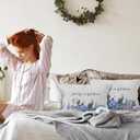 Inspirational Hydrangea Floral Throw Pillow Covers 16x24, Live Life in Full Bloom Cottagecore Flower Decorative Pillow Covers for Home Bedroom, Inspirational Gifts Accent Pillows Cover Pillowcases