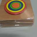 Toddler Puzzles Montessori Toy Wooden Shape Sorting Puzzle Sensory Toy Toddler Activities Preschool Learning Educational Autistic Developmental 1 2 3 Year Old Girl Boy 1-3 Dementia Game Easter Gift