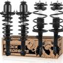 472598 472597 172599R 172599L Complete Front Rear Struts Coil Spring Assembly Compatible for 2009-2013 Toyota Corolla 1.8L L4 Set of 4 Replacement Shock Absorbers
