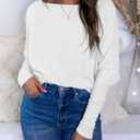 Okiwam Women's Fall Tops Cowl Neck Long Batwing Sleeve Shirts Oversized Tunic Dressy Casual Blouses 2026 Fashion Clothes (White) XS