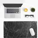 Topographic Contour Extended Big Mouse Pad Large,Gaming Mouse Pad Desk Pad,27.6x11.8 Inch Long Computer Keyboard Mouse Mat Mousepad with 3mm Non-Slip Base and Stitched Edge for Gaming and Office