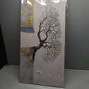 painting tree on a cliff , beige/Grey 20*40