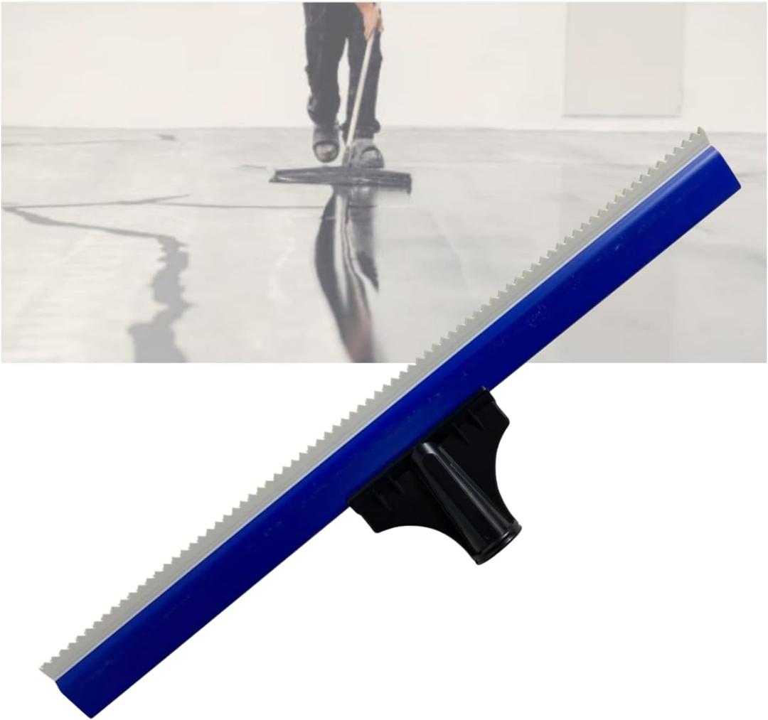 16 Inch Teeth Notched Squeegee, Epoxy Floor Squeegee with 0.16 Inch Teeth for Self Leveling Cement Urethane Epoxy, Lightweight Epoxy & Urethane Flooring Tool