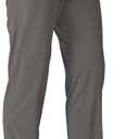 TBMPOY Men's Lightweight Hiking Travel Pants Athletic Outdoor Sports Elastic Waist Water Resistant Sweatpants 2 Pockets (Large, A15-steel Gray)