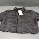 Verdusa Men's Glitter Button Down Shirt Short Sleeve Tops (Large)