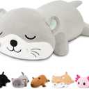 Finebee Weighted Otter Stuffed Animals, Cute Weighted Otter Plush, Soft Stuffed Weighted Plushie Birthday for Kids & Adults (9.8" 0.8Lbs)
