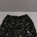 GUANYY Women's Sequin Skirt Stretchy Bodycon Mini Sexy Sparkly Skort Glitter Shiny Night Out Party Skirt (Crystal Dark Green)