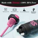 youcanplato 30oz Tumbler with Handle and Straw Lid-Made with Tritan,BPA Free Water Bottle-Spill Proof Plastic Tumble for Women and Men-Water Cup with Tea Funnel,Leak Proof (Black)