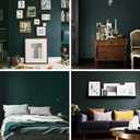 Livelynine 24x394 Peel and Stick Wallpaper Green Removable Dark Wall Paper for Bedroom Bathroom Apartments Retro Vintage Deep Green Contact Paper Waterproof Kitchen Cabinet Vinyl Wrap Self Adhesive