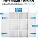 Marbrasse Expandable Desk Drawer Organizer, Mesh Drawer Organizer Tray with 10 Adjustable Compartments, Desk Organizers and Accessories for Office Supplies, Makeup & Vanity (Expandable White-2 pack)