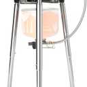 Fire-Maple Saturn X Camping Stove - High-Power Outdoor Cooking Stove with Dual Preheating Tubes, Wind-Resistant, Adjustable Height and Foldable Supports for Camping