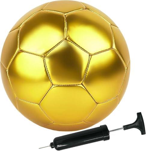 Soccer Ball Size 4 DIY Craft Boys Girls Adults Birthday Gift with Pump Needle Training Practice