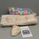 Foldable Baby Playpen for Babies and Toddlers, 50x50 Inch Portable Play Yard, Collapsible Play Pen with Mat, Visible Mesh, 50 Ocean Balls, Indoor/Outdoor Baby Fence Activity Center for Home (YELLOW)